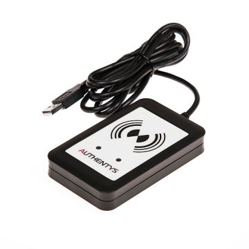 Authentys RFID desktop reader EM HID black USB