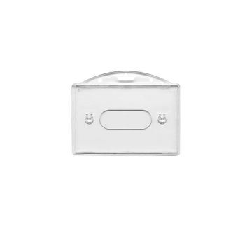 Horizontal card holder with fixing holes Thumb ejector