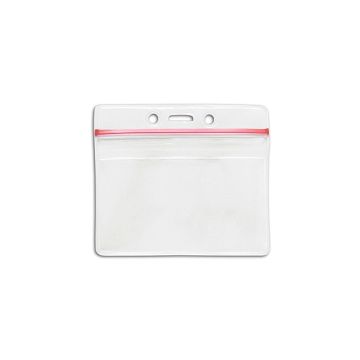 Horizontal vinyl card holder 55 x 100 mm Zip-Lock
