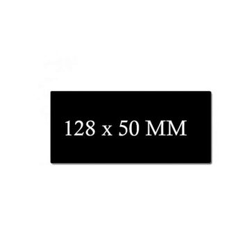 Plastic cards special format black matt 128x50 (450 pieces)