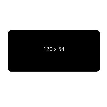 PVC card black matt on both sides 120 x 54 x 0.5 mm (450 pieces)