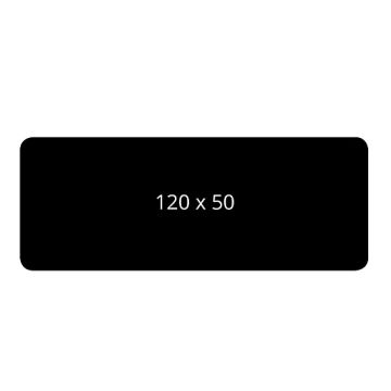 PVC Karte beidseitig schwarz matt 120 x 50 x 0,5 mm (450 Stück)