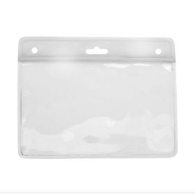 Card holder horizontal vinyl 77 x 94 mm color bar transparent (1)