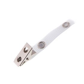 Crocodile metal clip reinforced with fabric