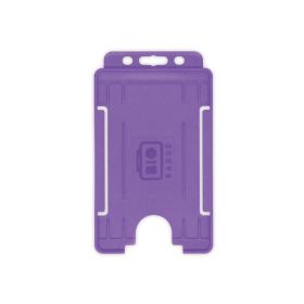 BioBadge Open Faced Holders, Portrait - Pack of 100 / purple