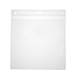 Vinyl visitor card holder 110 x 105 mm landscape format - 100 pieces