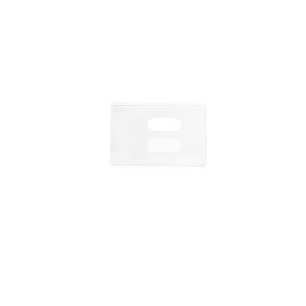Card holder horizontal thumb slide on both sides for 2 cards