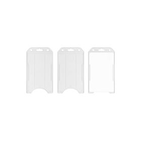 Card holder vertical open frosted