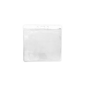 Card holder horizontal vinyl 93 x 114 mm - color bar white