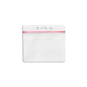 Horizontal vinyl card holder 55 x 100 mm Zip-Lock