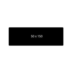 PVC Karte beidseitig schwarz matt 150 x 50 x 0,5 mm (350)