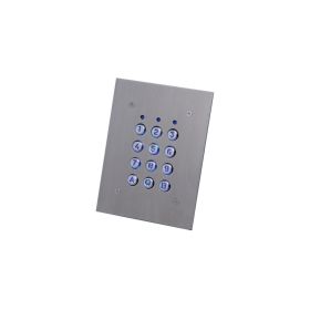 XPR SA/UP Tastaturleser aus Edelstahl (2 Relais, 99 Codes, Metalltastatur)