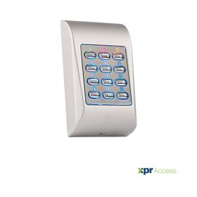 XPR NW/AP MINI Metall SA Tastaturleser mit Hintergrundbeleuchtung (Metalltastatur, Multi-Wiegand, Silber)