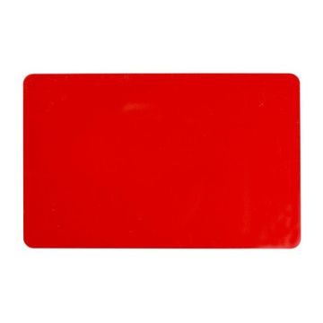 Evolis Cartes plastiques PVC CR-80 Rouge 0.76mm (100 pièces)