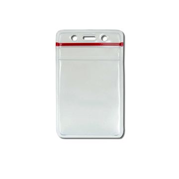 Card holder vertical vinyl 92 x 105 mm Ziplock - 10 pieces