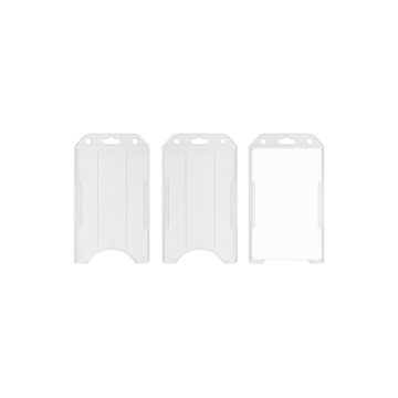 Porte-cartes vertical ouvert frosted