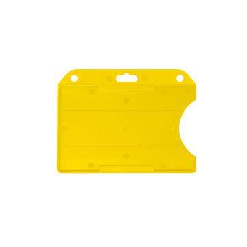 Porte-cartes horizontal ouvert - Jaune