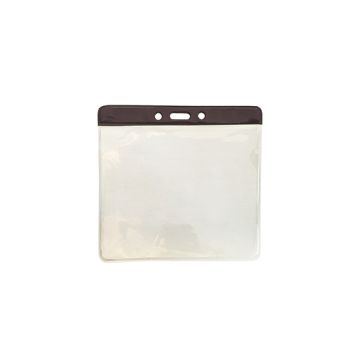 Card holder horizontal vinyl 93 x 114 mm - color bar black