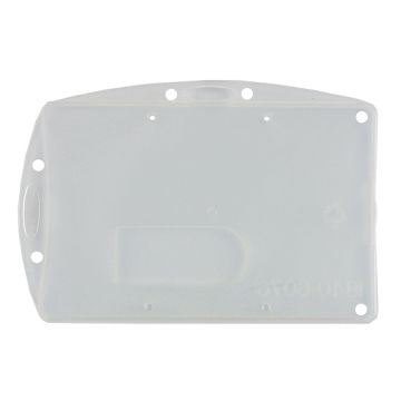 Horizontal/vertical card holder for 2 cards with mounting bracket (1)