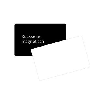 PVC card with magnetic back (500 pieces)