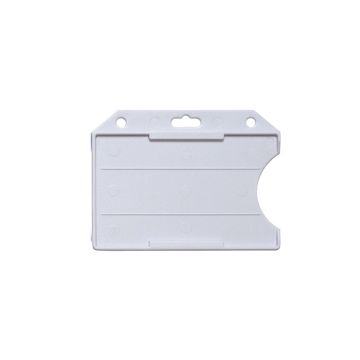 Porte-cartes horizontal ouvert - Blanc