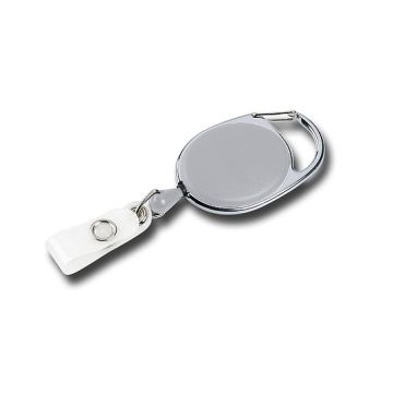 Oval yoyo with mounting bracket - silver