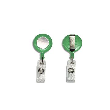 Jojo round with belt clip and textile pocket - green