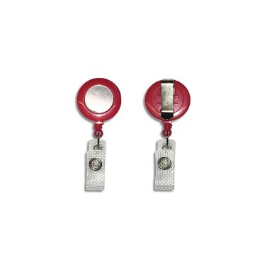 Jojo round with belt clip and textile pocket - red