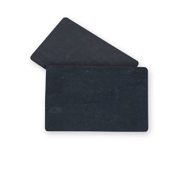 PVC card double-sided slate look matt 86 x 54 x 0.5 mm (800 pieces)