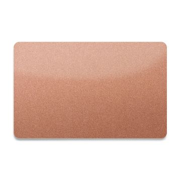 PVC Karte beidseitig Bronze 86 x 54 x 0,76 mm (500 Stück)