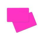 PVC Karte beidseitig Pink neon 86 x 54 x 0,76 mm (500 Stück)